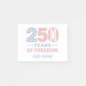 Aangepaste naam Stars and Stripes 250 jaar vrijhei Post-it® Notes (Voorkant)