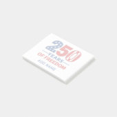 Aangepaste naam Stars and Stripes 250 jaar vrijhei Post-it® Notes (Schuin)