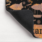 Aangepaste naam Steampunk Rusty Airships Muismat (Hoek)