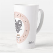 Aangepaste naam sterrenbeeld Ram Latte Mok (Rechterhoek)