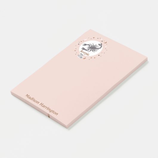 Aangepaste naam sterrenbeeld Schorpioen Post-it® Notes (Schuin)