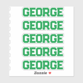 Aangepaste naam sticker