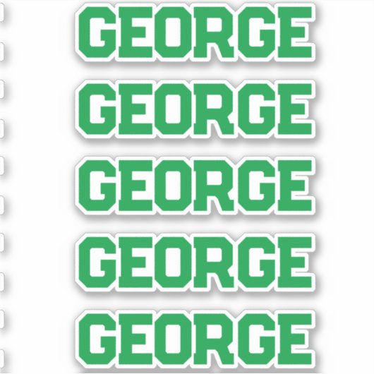 Aangepaste naam sticker (Voorkant)