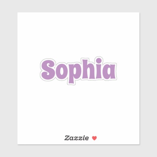 Aangepaste naam sticker