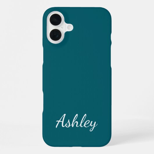 Aangepaste naam stijlvol modern elegant minimalist iPhone hoesje (Achterkant)