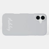 Aangepaste naam stijlvol modern elegant minimalist iPhone hoesje (Achterkant horizontaal)