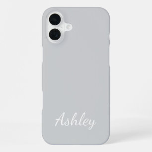 Aangepaste naam stijlvol modern elegant minimalist iPhone 16 plus hoesje