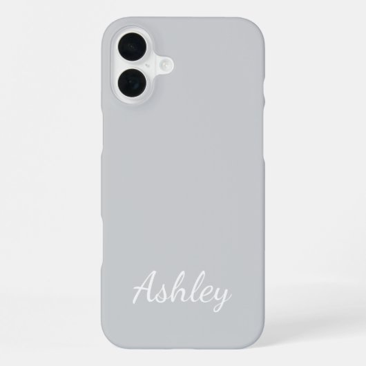Aangepaste naam stijlvol modern elegant minimalist iPhone hoesje (Achterkant)