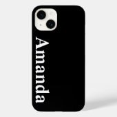 Aangepaste naam Stijlvol Modern Elegant Monogram. Case-Mate iPhone Case (Achterkant)