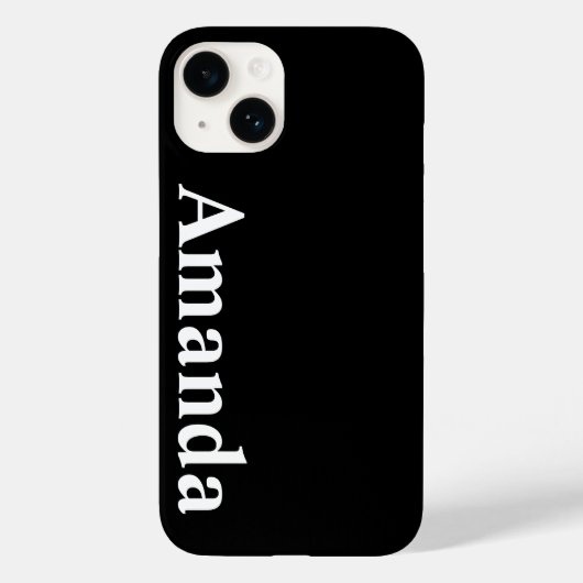 Aangepaste naam Stijlvol Modern Elegant Monogram. Case-Mate iPhone Case (Achterkant)