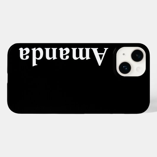 Aangepaste naam Stijlvol Modern Elegant Monogram. Case-Mate iPhone Case (Achterkant (horizontaal))