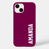 Aangepaste Naam Stijlvol Modern Elegant Roze kleur Case-Mate iPhone Case (Achterkant)