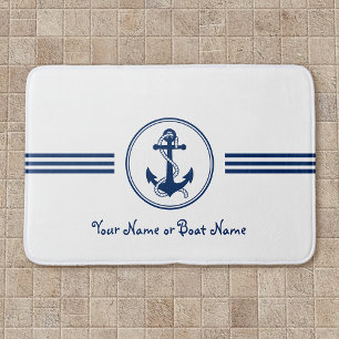 Aangepaste naam Stijlvolle Anker & Touw Badmat