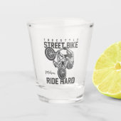 Aangepaste naam Straatfiets Shot Glas (Voorkant)