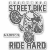 Aangepaste naam Straatfiets Sticker (Voorkant)