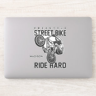 Aangepaste naam Straatfiets Sticker