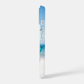 Aangepaste naam Strand Ananas iPhone 15 Case (Linkerkant)