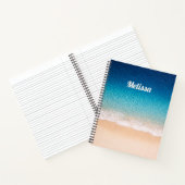 Aangepaste naam strand kustlijn notitieboek (Binnen)