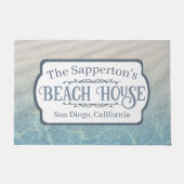 Aangepaste naam: strand, zand en water deurmat (Voorkant)