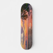 Aangepaste naam strand zonsondergang persoonlijk skateboard (Voorkant)