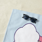 Aangepaste naam strandhanddoek voor Rainbow Sky Strandlaken (In situ)