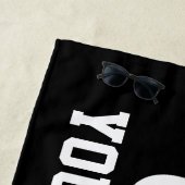 Aangepaste naam strandhanddoeken cadeau met basket strandlaken (In situ)