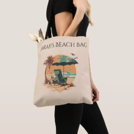 Aangepaste naam Strandtas, Canvas tas