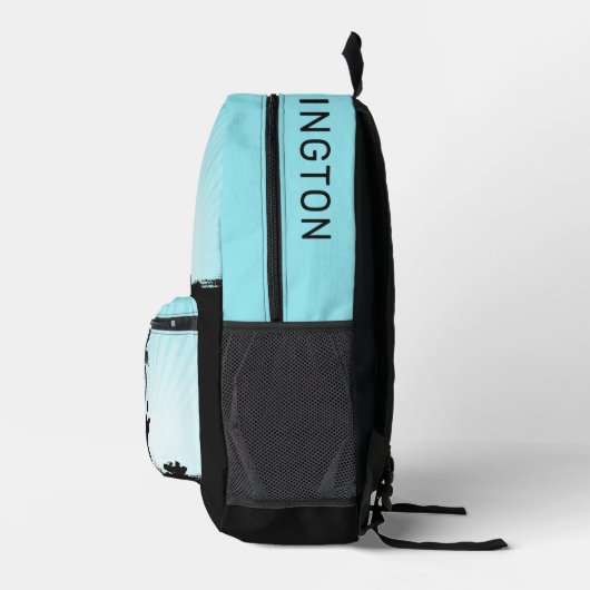 Aangepaste naam stranspiegel bedrukte rugzak (Rechts)