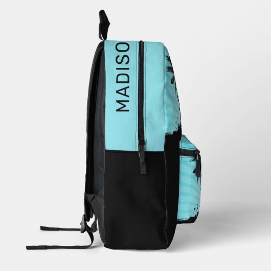 Aangepaste naam stranspiegel bedrukte rugzak (Links)