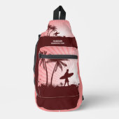 Aangepaste naam stranspiegel sling bag (Voorkant)