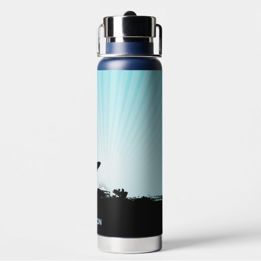 Aangepaste naam stranspiegel waterfles (Achterkant)