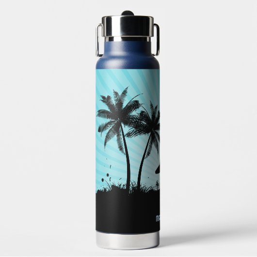 Aangepaste naam stranspiegel waterfles (Voorkant)