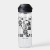 Aangepaste naam Street Bike Waterfles (Achterkant)