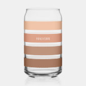 Aangepaste naam Strepen Patroon Blikvorm Glas (Voorkant)