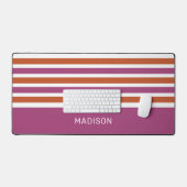 Aangepaste naam Strepen Patroon Bureaumat (Keyboard & Muis)