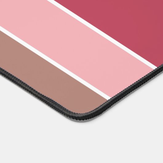 Aangepaste naam Strepen Patroon Bureaumat (Hoek)