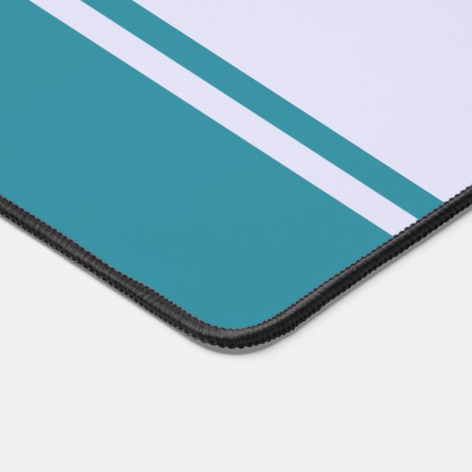 Aangepaste naam Strepen Patroon Bureaumat (Hoek)