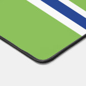 Aangepaste naam Strepen Patroon Bureaumat (Hoek)