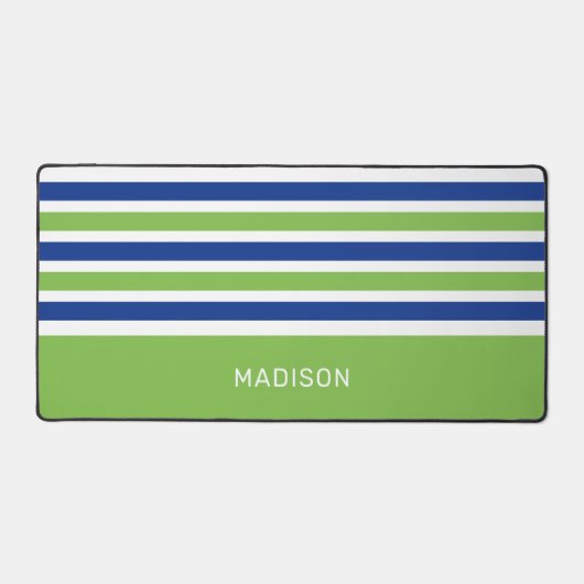 Aangepaste naam Strepen Patroon Bureaumat (Voorkant)