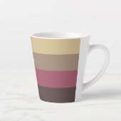 Aangepaste naam Strepen Patroon Latte Mok (Rechts)