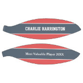 Aangepaste naam Stripes Pattern en tekstbasketbal Basketbal (Panelen)