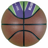 Aangepaste naam Stripes Pattern en tekstbasketbal Mini Basketbal (Rechts)