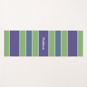 Aangepaste naam Stripes Pattern yoga mat (Voorkant (horizontaal))