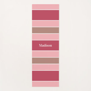 Aangepaste naam Stripes Pattern yoga mat
