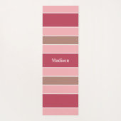Aangepaste naam Stripes Pattern yoga mat (Achterkant)
