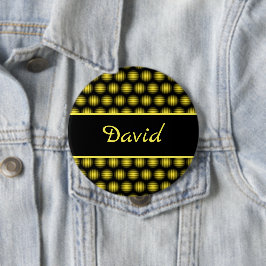 Aangepaste naam stripey Ball Pattern Ronde Button 4,0 Cm