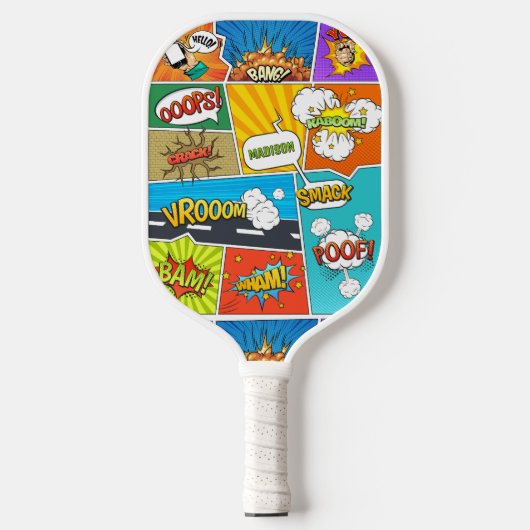 Aangepaste naam Strips Pickleball Paddle (Voorkant)