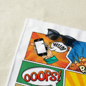 Aangepaste naam Strips Strandlaken (In situ)