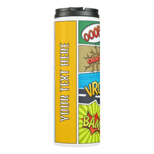 Aangepaste naam Strips Thermosbeker (Achterkant)
