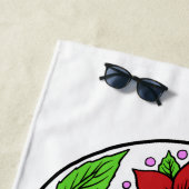 Aangepaste naam Sugar Skull strandlaken (In situ)